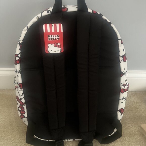 Hello Kitty By Sanrio Backpack Full Size 16” All Over Print New W/ Tags Bioworld - Picture 5 of 6